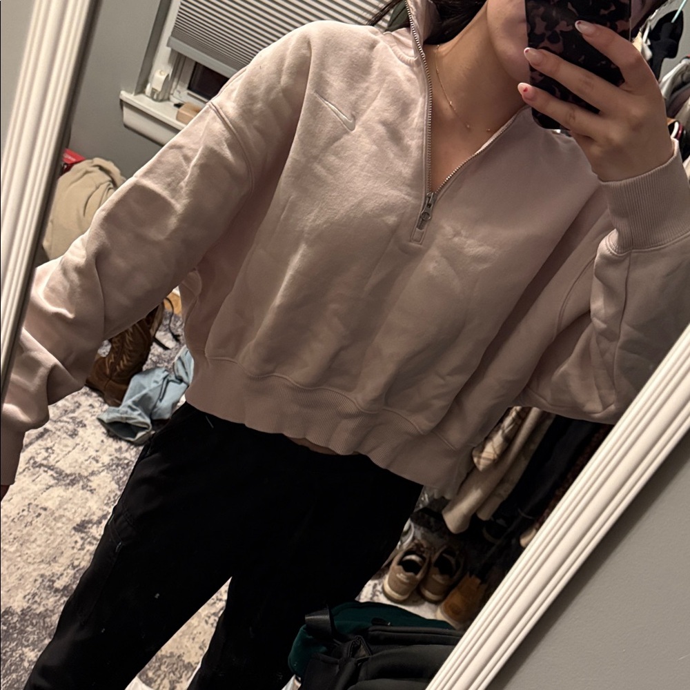 Nike cropped quarter zip